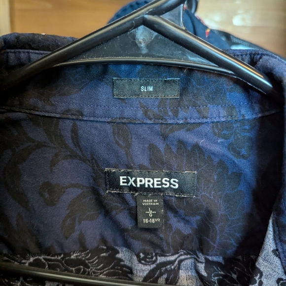 Bundle of 3 Express Mens Slim Fit Button Down Shirts - Picture 11 of 13